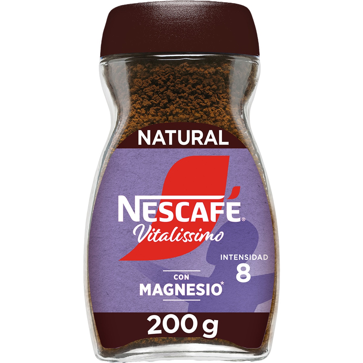 café soluble natural con magnesio intensidad 8