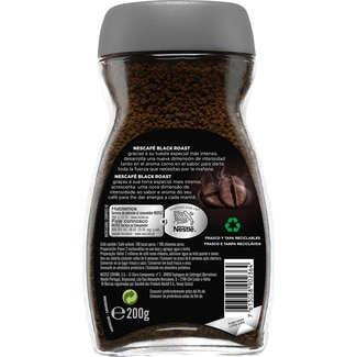 Black Roast café soluble frasco 200 g - Nescafe Classic