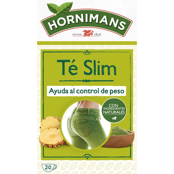 Tee Slim mit grünem Tee, Guarana und Ananasgeschmack Karton 20 Tütchen