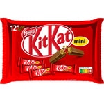 Milk chocolate coated mini biscuit bars container 12 units