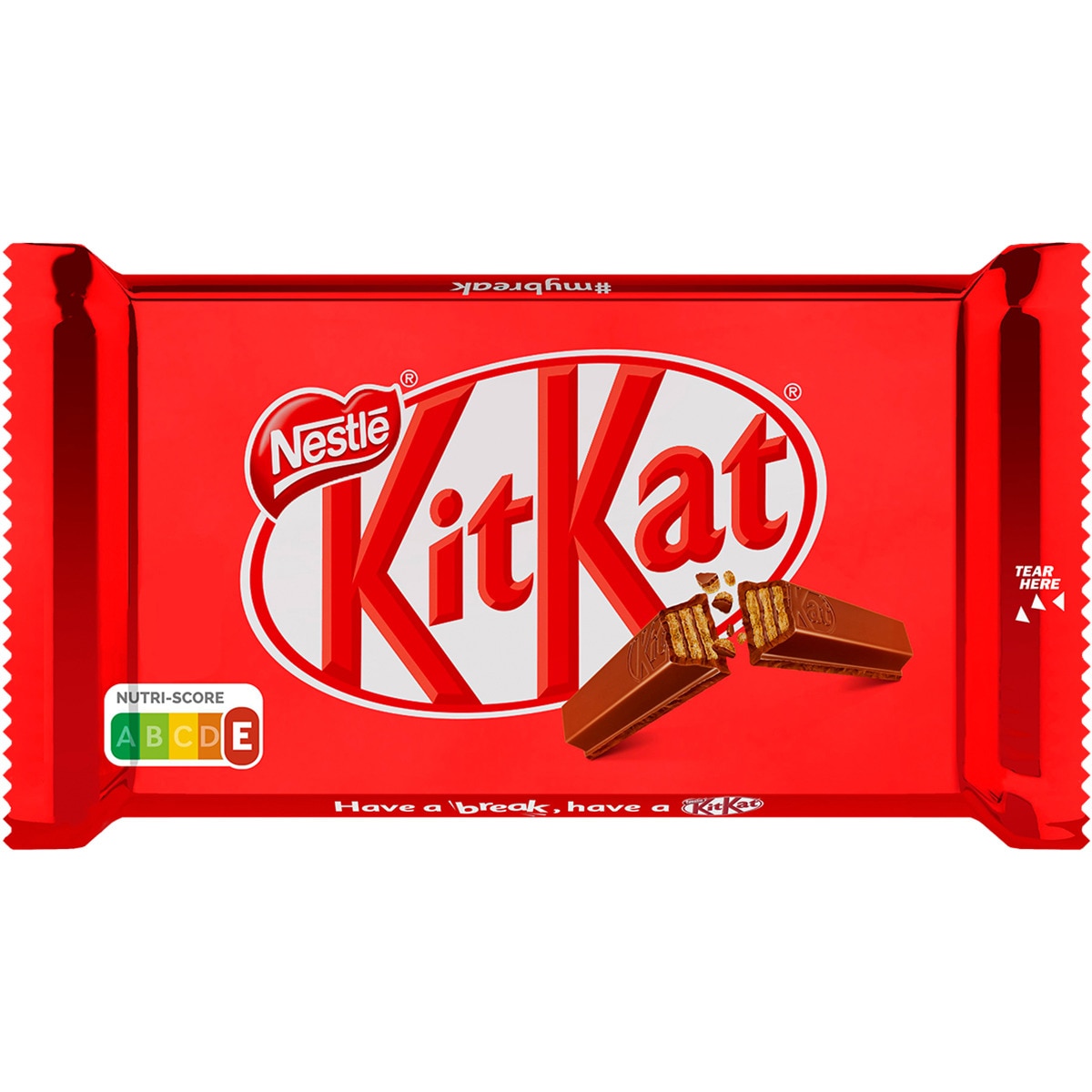 barritas de galleta recubiertas de chocolate con leche
