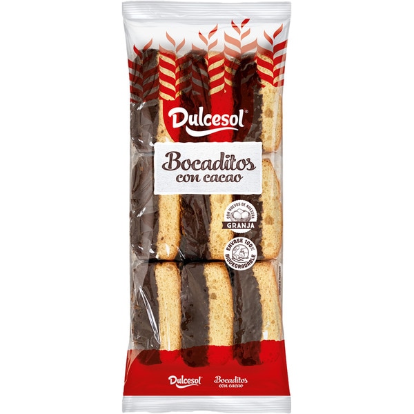 Biskuithappen mit Kakao 12 Stück Behälter 250 g