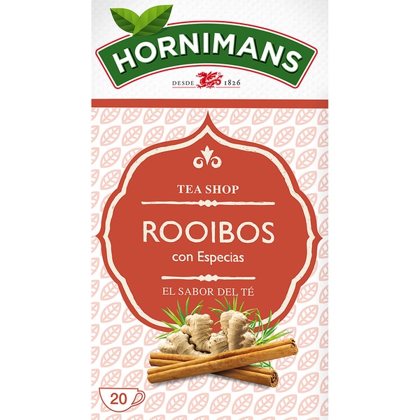 infusión de rooibos con especias estuche 20 bolsitas