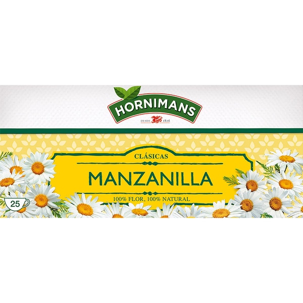 infusión de manzanilla estuche 25 bolsitas