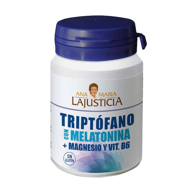 60 Comprimidos Triptófano Con Melatonina + Magnesio y Vitamina B6 Ana María LaJusticia
