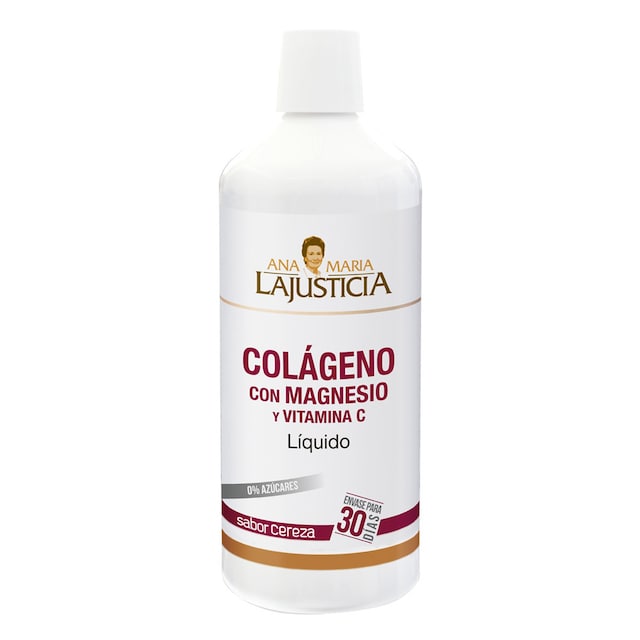 Colágeno Con Magnesio y Vitamina C Sabor Cereza 1 L Ana María LaJusticia