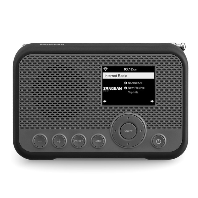 Radio digital portátil por Internet Sangean WFR-39, DAB+, FM-RDS, Spotify Connect, gris/negro