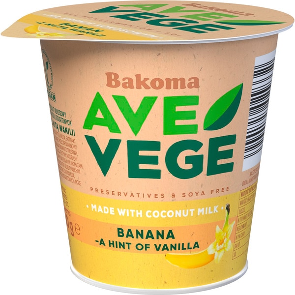 Ave Vege Iogurte Banana embalagem 150 g