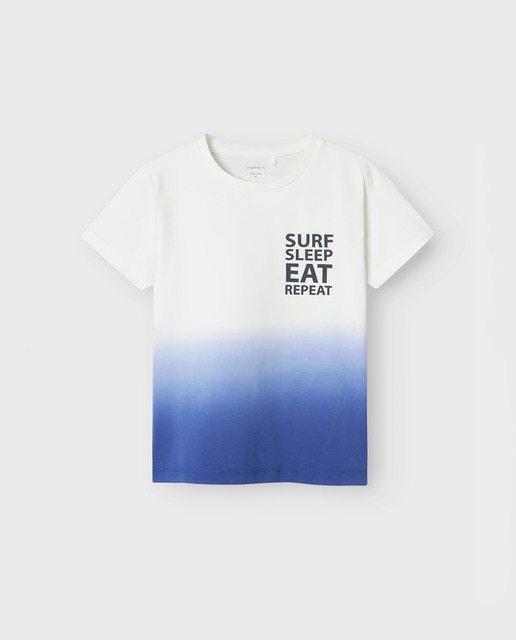 Camiseta de manga corta degradada