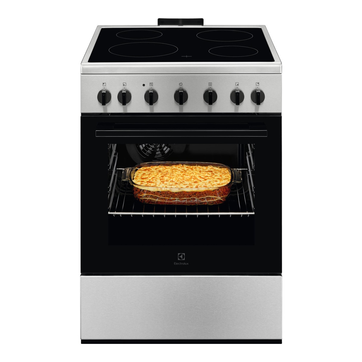 Electrolux – Cocina compacta Electrolux 60 cm, placa vitrocerámica con 4 zonas y horno eléctrico -.