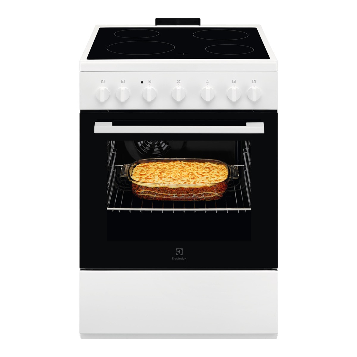 Electrolux – Cocina compacta Electrolux placa vitrocerámica con 4 zonas y horno eléctrico -.