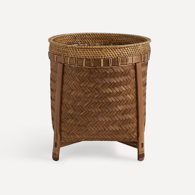 Cesta de bambú con patas Laos El Corte Inglés