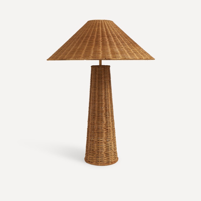Lámpara de mesa de ratán Sendai El Corte Inglés