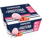 Protein yogurt rich in protein strawberry 0% fat no added sugar 4-pack units 100 g gluten-free