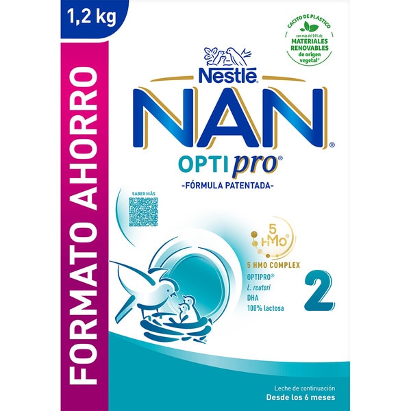 2 Optipro Folgemilchpulver Premium ab 6 Monaten Maxi-Format Box 1,2 kg ohne Palmöl