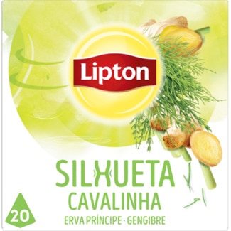 Lipton Tisana Silhueta de Cavalinha, Erva Príncipe e Gengibre embalagem 20 unidades