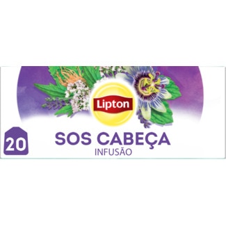 Lipton Infusão SOS Cabeça embalagem 20 unidades