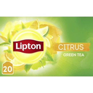 Lipton Chá Verde Citrus embalagem 20 unidades