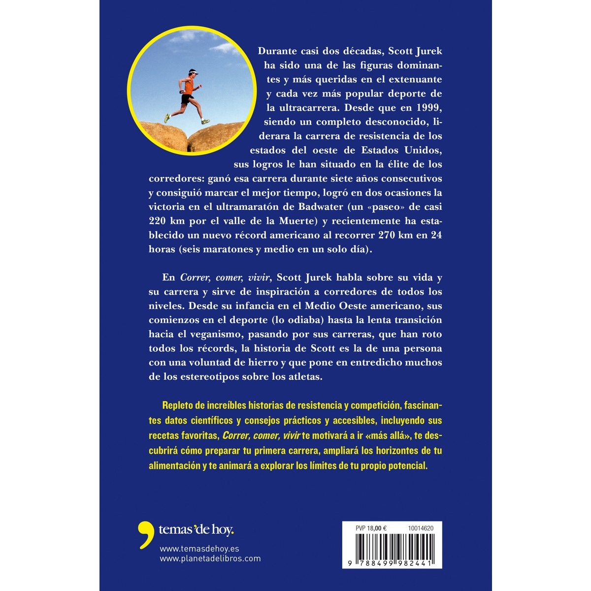 Correr, comer, vivir: La inspiradora historia de uno de los mejores corredores de todos los tiempos (Capa mole com abas) 2