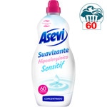 Sensitive hypoallergenic concentrated fabric softener bottle 60 dose