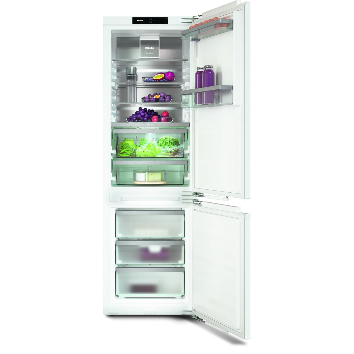 Miele – Frigorífico integrable combi Miele PerfectFresh Active, DynaCool y Total NoFrost – KFN 7774 C.