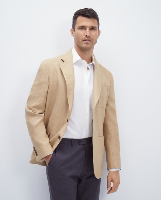 Chaqueta de hombre espiga