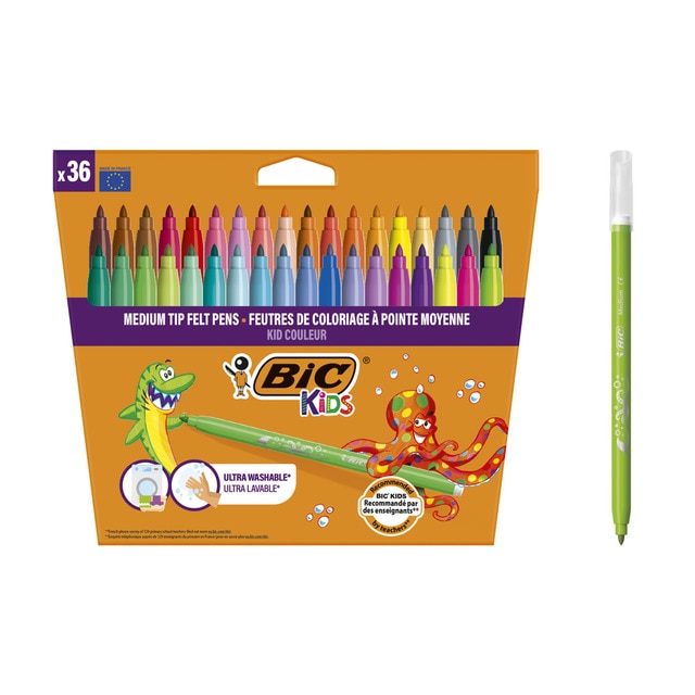 Rotulador colorear Kid Couleur BIC KIDs 36 colores