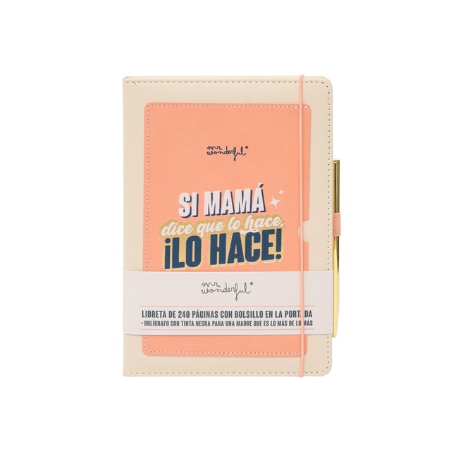 Libreta de Bolsillo + boli Mr Wonderful: Si mamá dice que lo hace, ¡Lo Hace!.