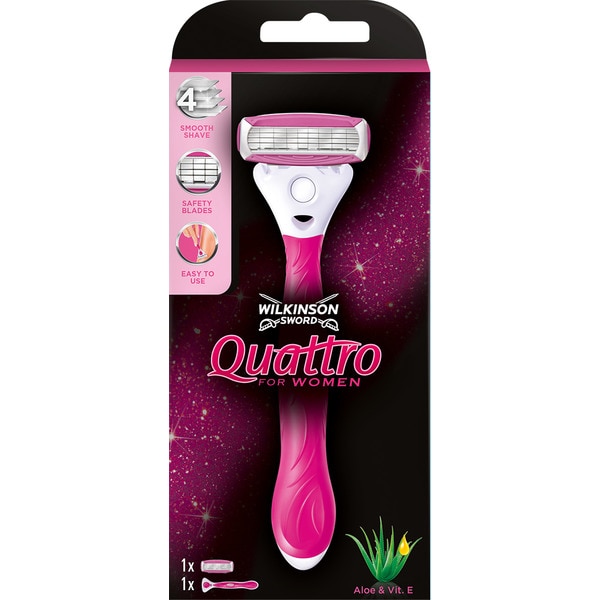 Máquina Depilatória Quattro Woman Pink embalagem 1 unidade