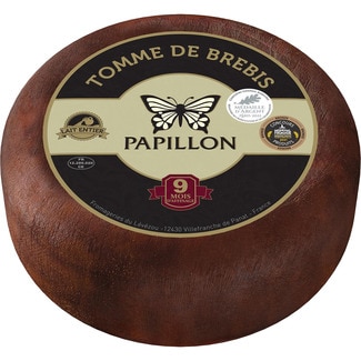 PAPILLON Französischer Tomme de Brebis-Schafskäse aus pasteurisierter Milch mindestens 9 Monate Reifung