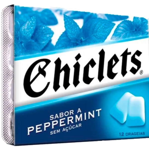 Pastilhas sabor Peppermint sem Açúcar 12 unidades embalagem 16,50 g