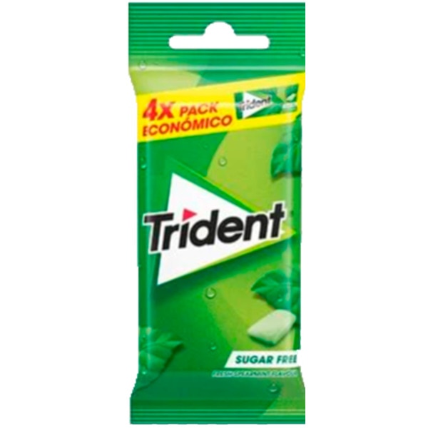 Pastilhas Fresch Spearmint sem Açúcar Pack 4 unidades embalagem 14,5 g