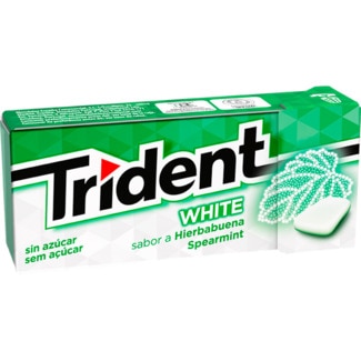 Trident Pastilhas White Spearmint sabor Menta embalagem 14,5 g