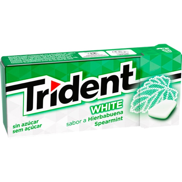 Pastilhas White Spearmint sabor Menta embalagem 14,5 g