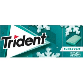 Trident Pastilhas Extreme Mentol sem Açúcar embalagem 14 g