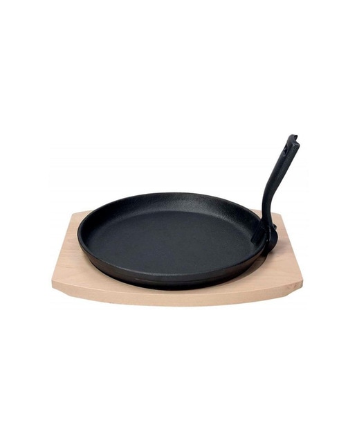 Plato carne hierro fundido 25 cm. Con tabla de corte vita