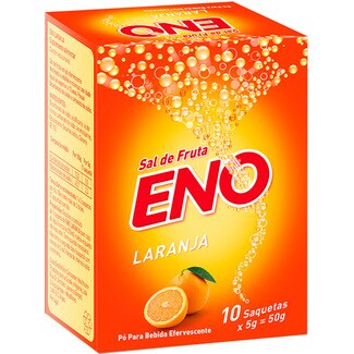 Eno Digestivo Pó para Bebida Efervescente de Laranja Pack 10 embalagem 5 g