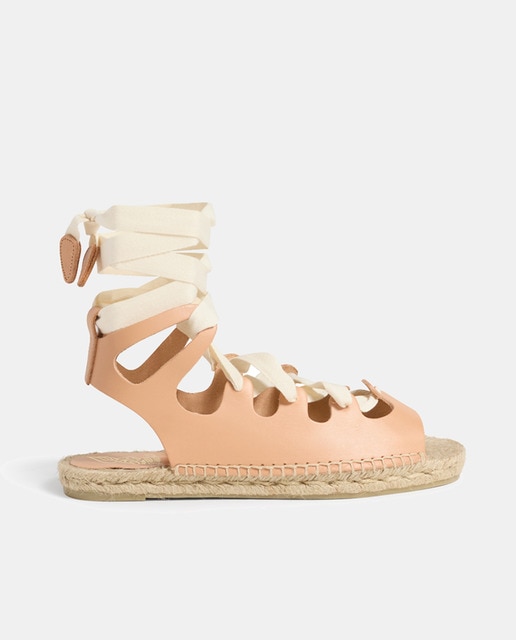 Alpargatas planas IOS Castañer x Ancient Greek Sandals mujer