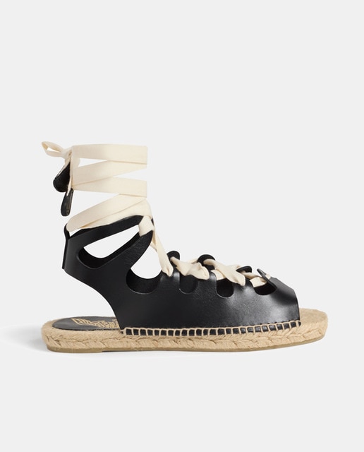 Alpargatas planas IOS Castañer x Ancient Greek Sandals mujer
