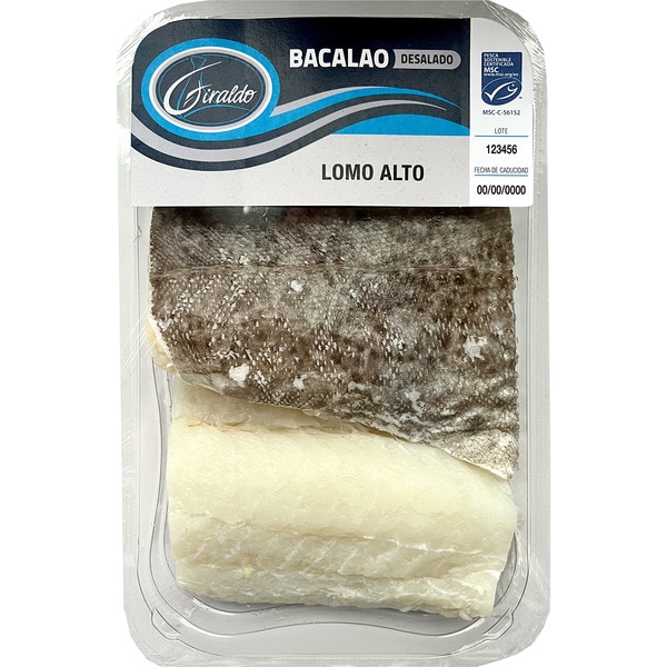 Hochrücken vom entsalzenen MSC Stockfisch Schale 400 g