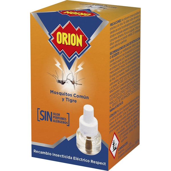 ORION insecticida volador eléctrico para mosquitos común y tigre recambio 1 unidad