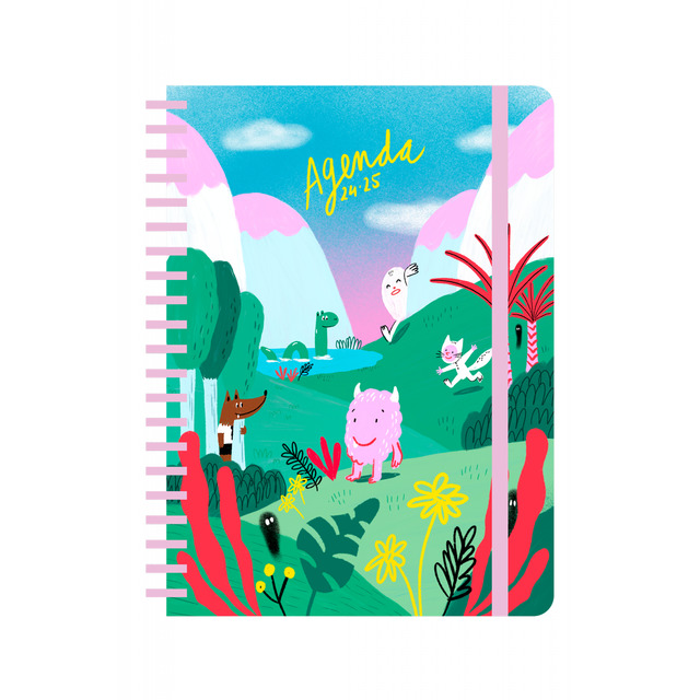 Agenda escolar semanal Lyona Tantanfan multicolor.