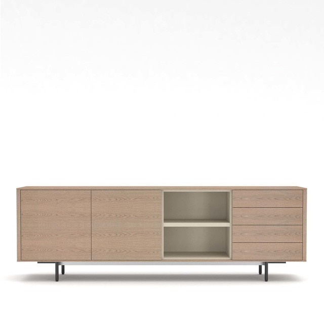 El Corte Inglés - Aparador de madera de roble 263,5 cm Moss El Corte Inglés.