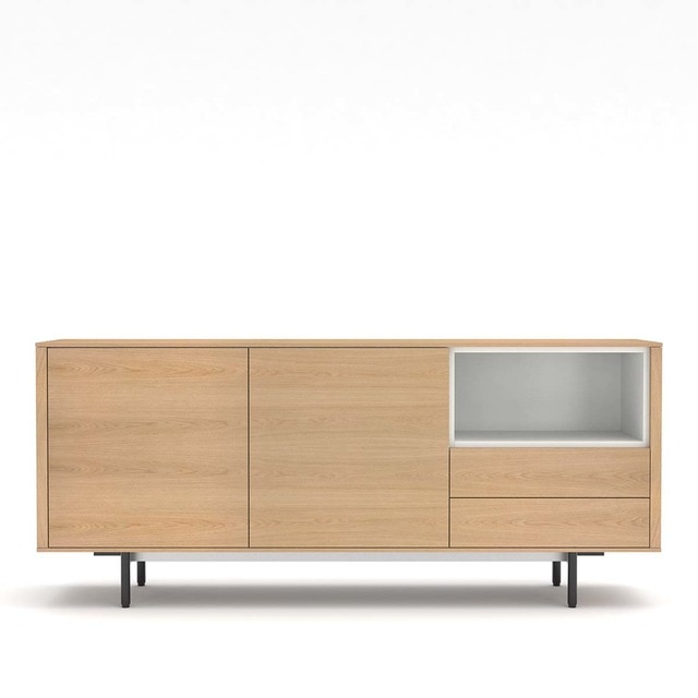 El Corte Inglés - Aparador de madera de roble 199,5 cm Moss El Corte Inglés.