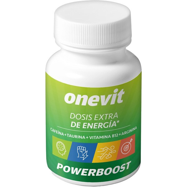 Powerboost Energie Multivitamin-Ergänzung mit Koffein+Taurin+Vitamin B12+Arginin Topf 45 Kapseln Gemüse
