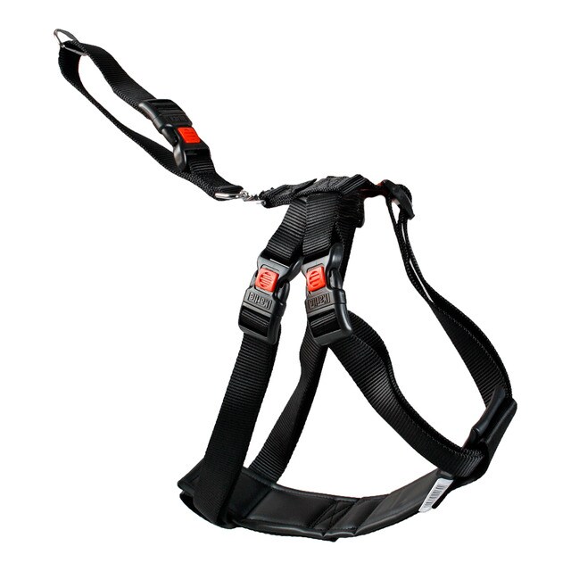 Flamingo – Arnés de seguridad para el coche Flamingo para perros Duma. Negro XL