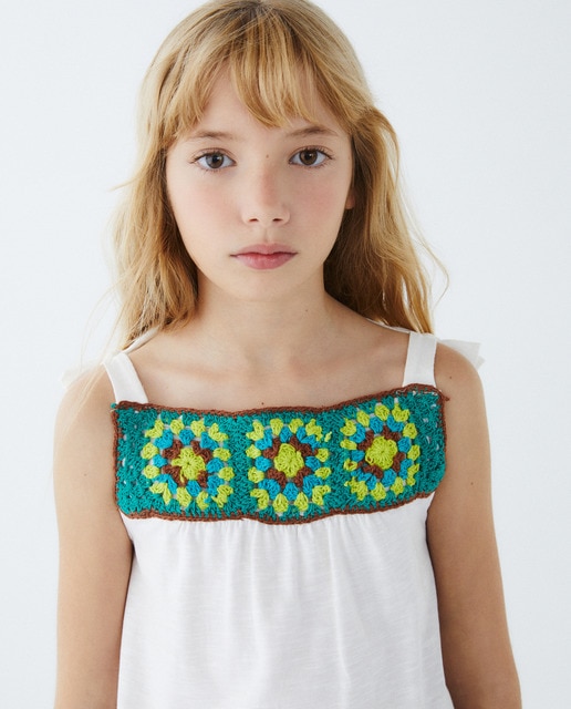 Camiseta sin mangas de niña