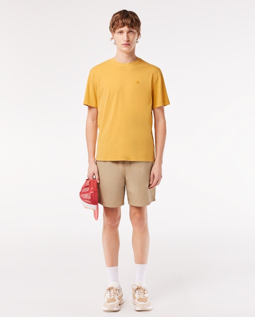 Camiseta de punto con acabado teñido natural