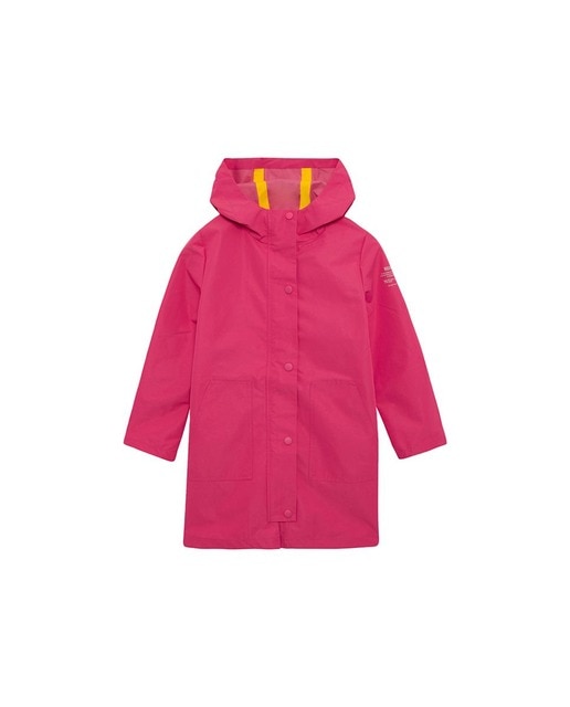 Parka de niña con capucha largo 3/4