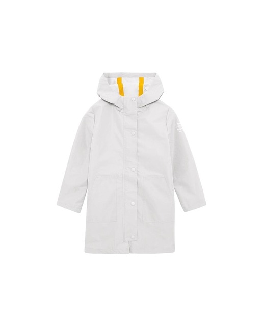 Parka de niña con capucha largo 3/4